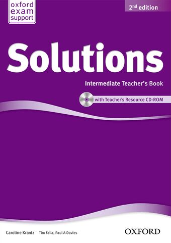 Solutions Intermediate Teacher's Book & CD-ROM book cover