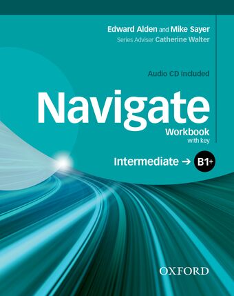 Navigate Intermediate B1+ Workbook and audio CD with key book cover