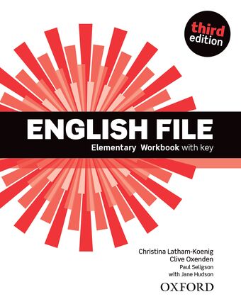 English File Elementary Workbook with key book cover
