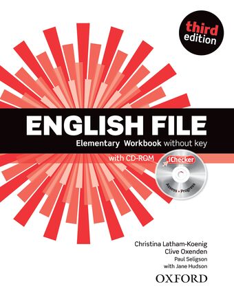 English File Elementary Workbook without key with iChecker book cover