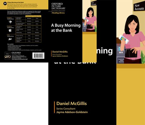 Oxford Picture Dictionary Reading Library A Busy Morning at the Bank book cover