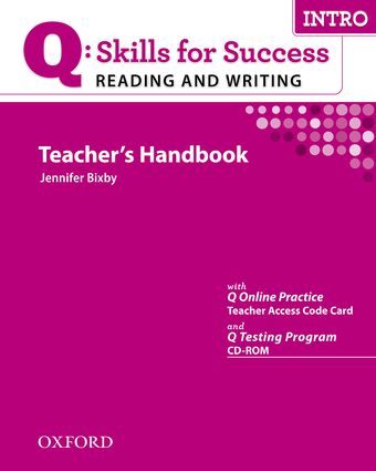 Q Skills for Success Reading and Writing Intro Teacher's Book and book cover