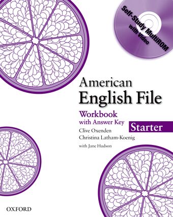 American English File Starter Workbook with MultiROM book cover
