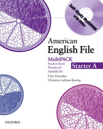 American English File Starter MultiPack A book cover