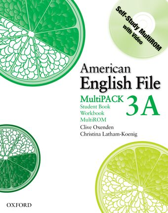 American English File Level 3 Student Book and Workbook Multipack A book cover