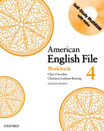 American English File Level 4 Workbook book cover