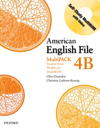 American English File Level 4 Student Book and Workbook Multipack B book cover