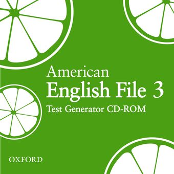 American English File Level 3 Test Generator CD-ROM book cover