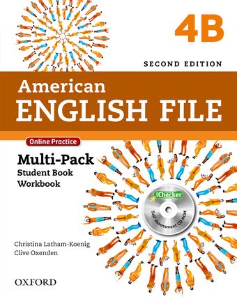 American English File Level 4 Multi-Pack B with Online Practice and iChecker book cover