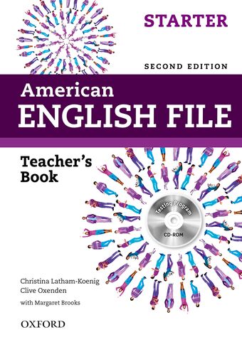 American English File Starter Teacher's Book with Testing Program CD-ROM book cover