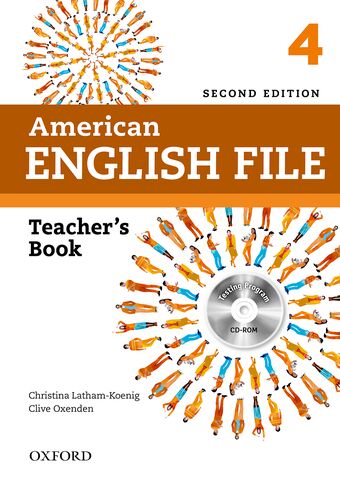 American English File Level 4 Teacher's Book with Testing Program CD-ROM book cover