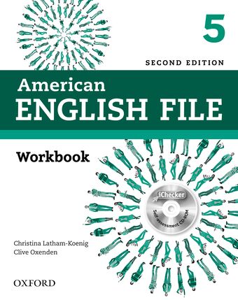 American English File Level 5 Workbook with iChecker book cover