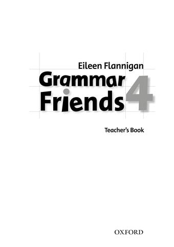 Grammar Friends 4 Teacher's Book book cover