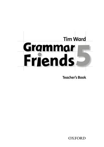 Grammar Friends 5 Teacher's Book book cover