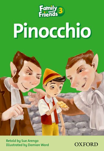 Family and Friends Readers 3 Pinocchio book cover