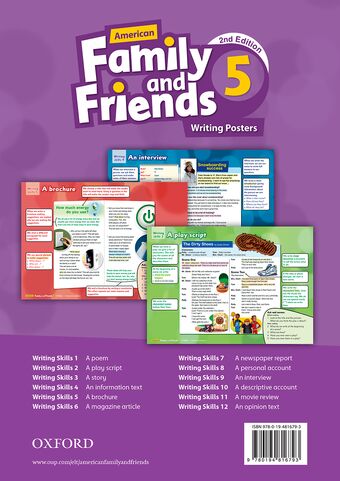 American Family and Friends 5 Writing Posters book cover