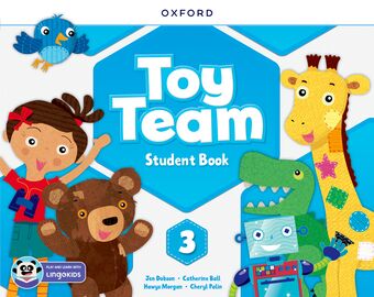 Toy Team Level 3 Student Book with Lingokids app book cover