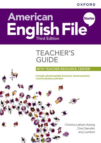 American English File Starter Teacher's Guide with Teacher Resource Center book cover
