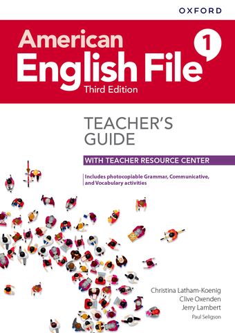 American English File Level 1 Teacher's Guide with Teacher Resource Center book cover