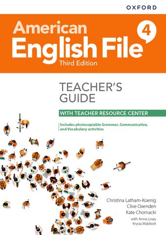 American English File Level 4 Teacher's Guide with Teacher Resource Center book cover