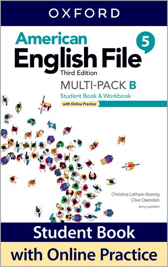 American English File Level 5 Student/Workbook Multipack B with Online Practice book cover