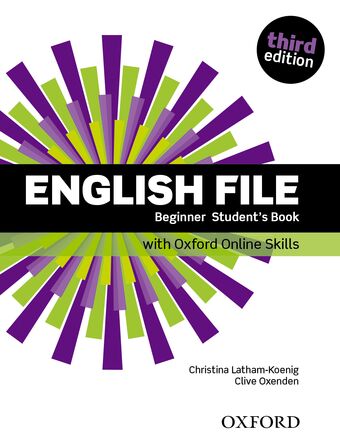 English File Beginner Student's Book with Oxford Online Skills book cover