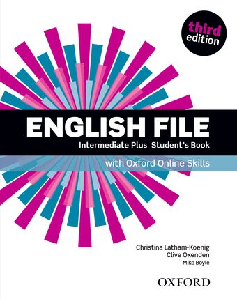 English File Intermediate Plus Student's Book with Oxford Online Skills book cover