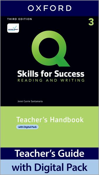 Q Skills for Success Level 3 Reading and Writing Teacher's Handbook book cover