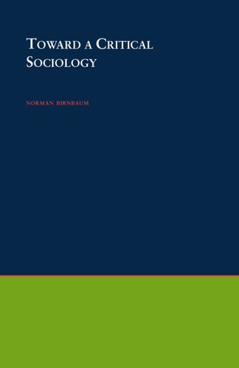 Toward a Critical Sociology book cover
