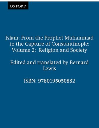 Islam, Volume 2: Religion and Society book cover
