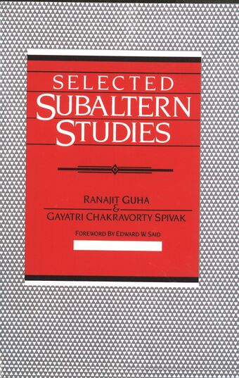 Selected Subaltern Studies book cover