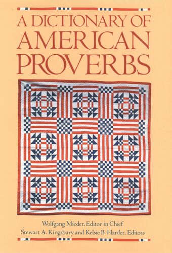 A Dictionary of American Proverbs book cover