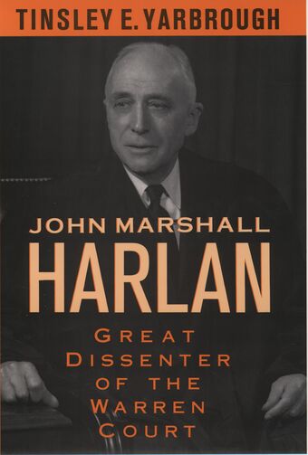John Marshall Harlan book cover
