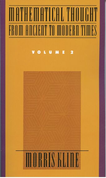 Mathematical Thought from Ancient to Modern Times book cover