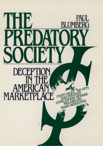 The Predatory Society book cover