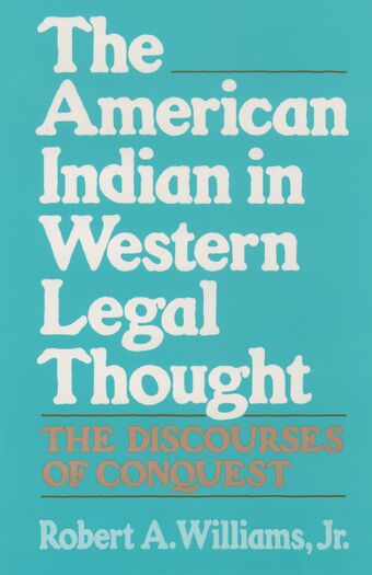 The American Indian in Western Legal Thought book cover