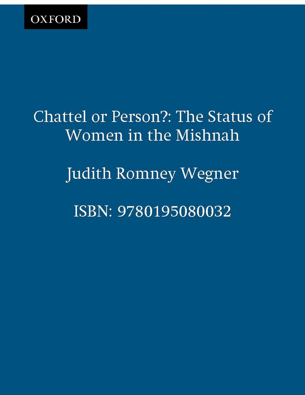 Chattel or Person book cover