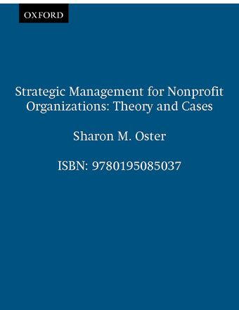 Strategic Management for Nonprofit Organizations book cover