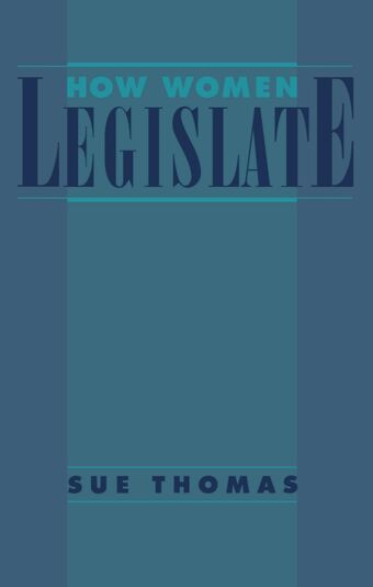 How Women Legislate book cover