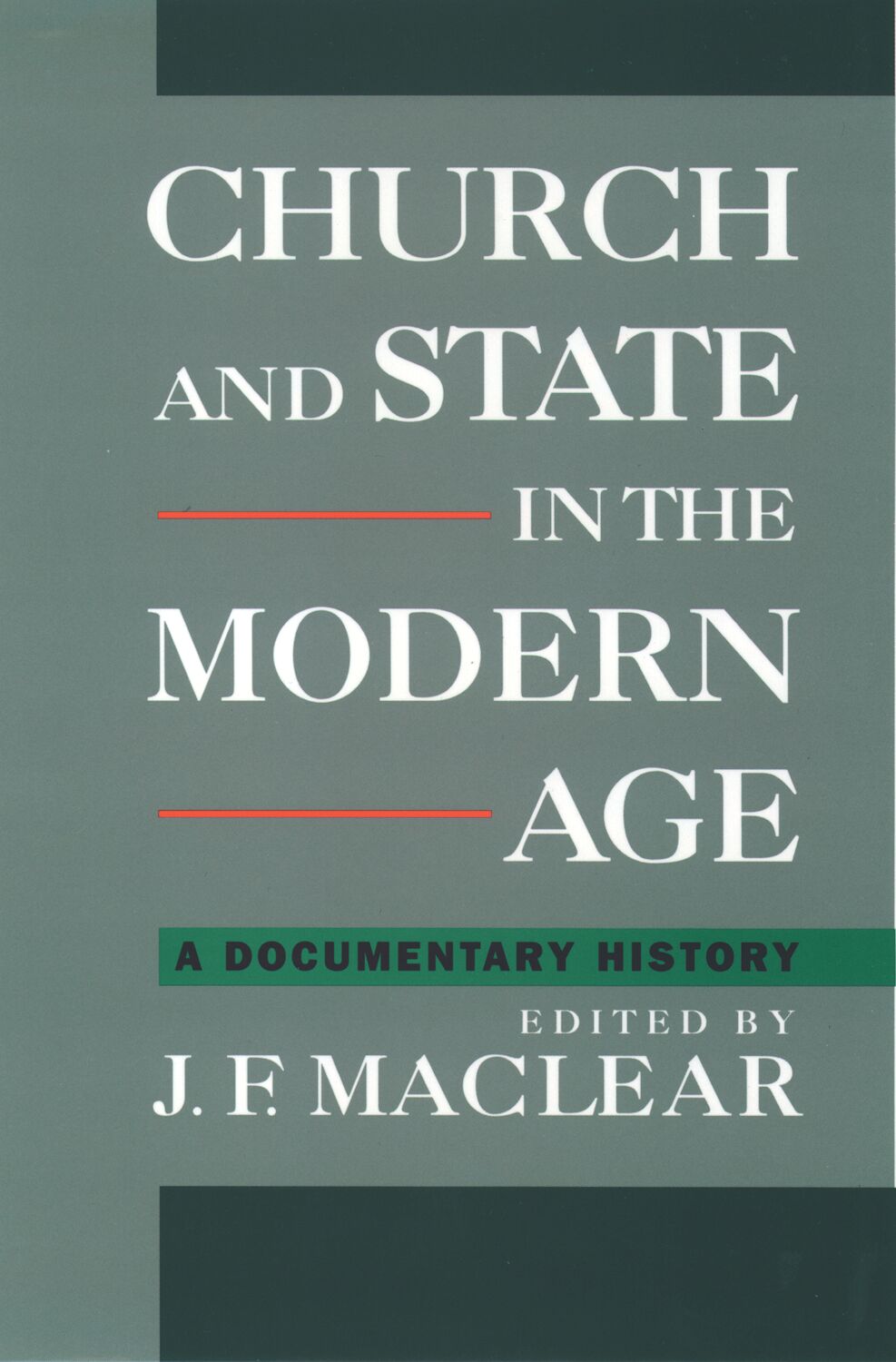 Church and State in the Modern Age book cover