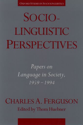 Sociolinguistic Perspectives book cover