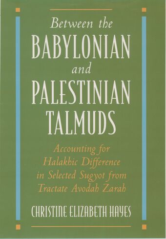 Between the Babylonian and Palestinian Talmuds book cover