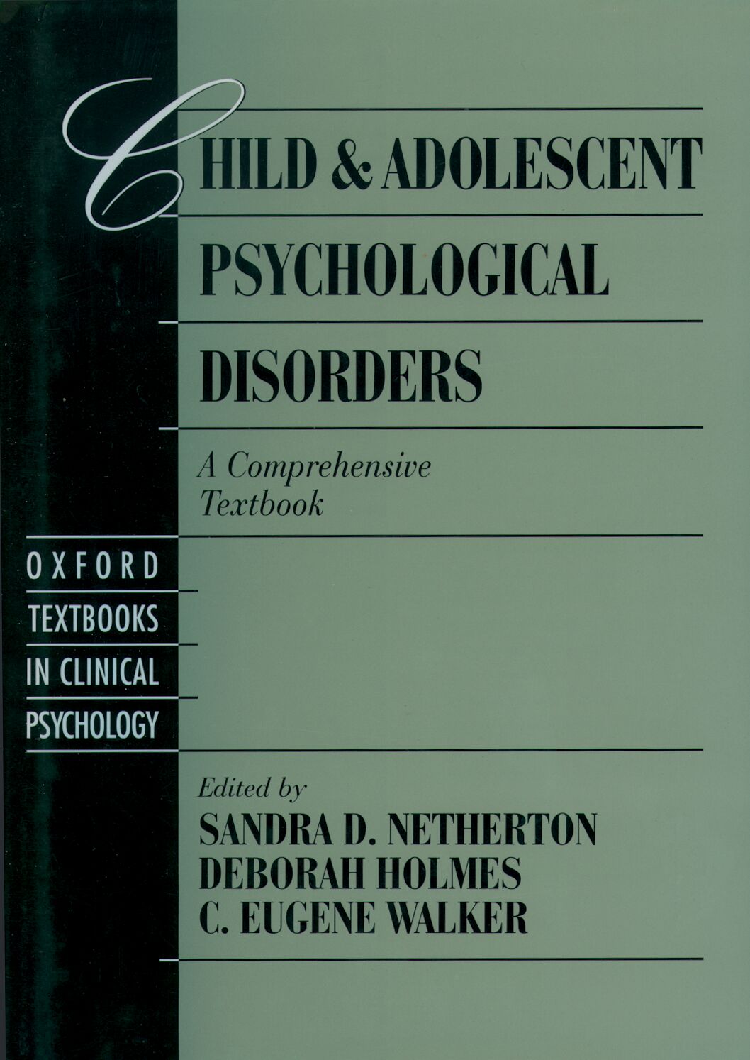 Child and Adolescent Psychological Disorders book cover
