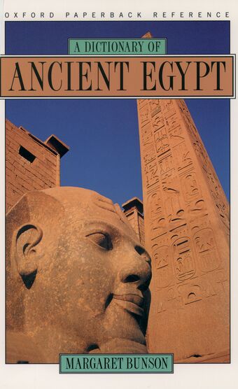 A Dictionary of Ancient Egypt book cover