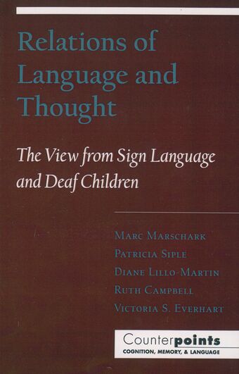 Relations of Language and Thought book cover