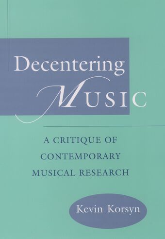 Decentering Music book cover