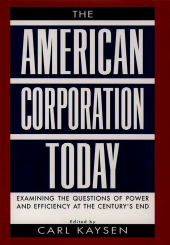The American Corporation Today book cover