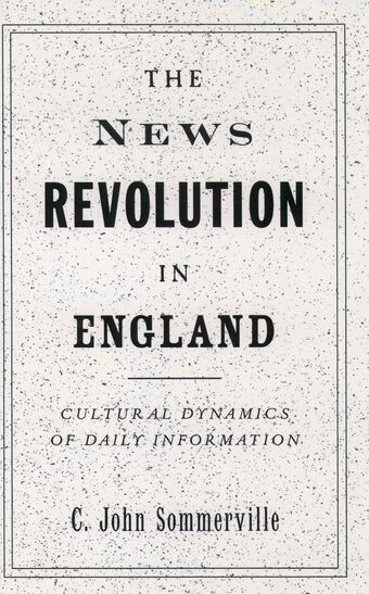 The News Revolution in England book cover