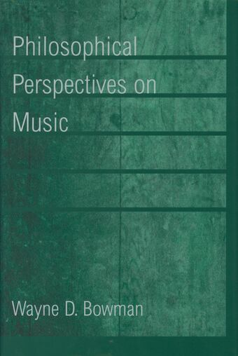 Philosophical Perspectives on Music book cover