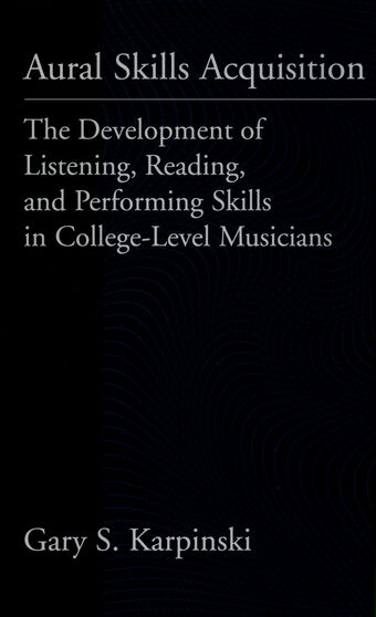 Aural Skills Acquisition book cover